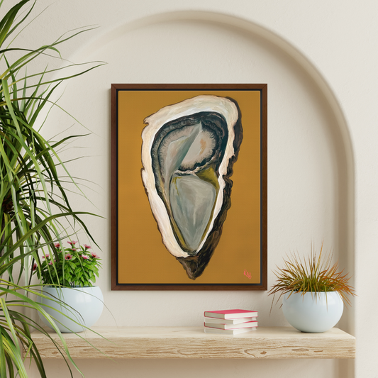 Oye Print in Wood Frame